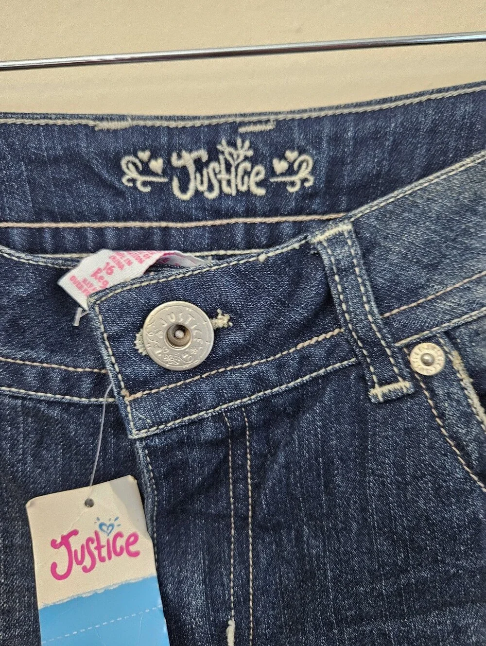 Justice Dark Indigo Flare Jeans Size 16 Reg